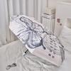 OIMG New Chinese Style Butterfly Automatic Folding Umbrella