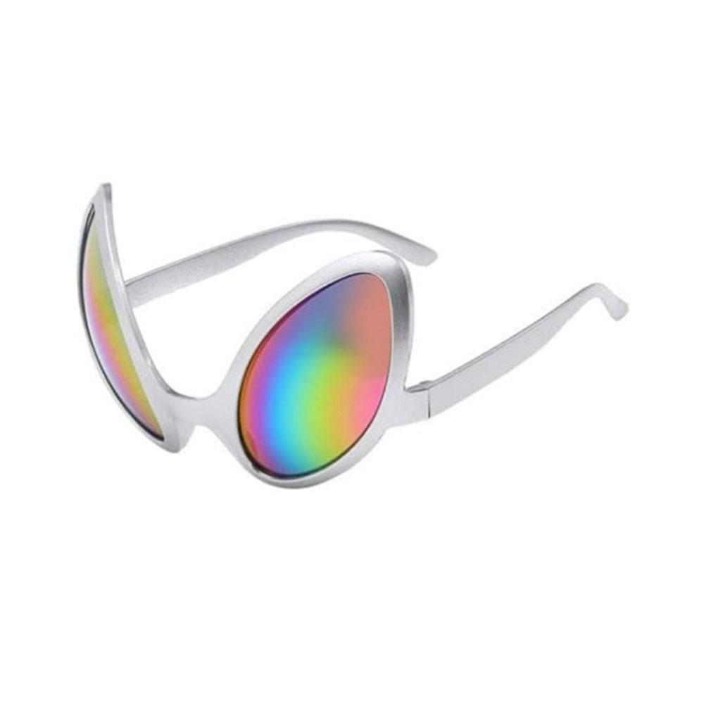 Инопланетные Очки с Линзами Смешные Инопланетные Солнцезащитные Очки для Косплея Костюма Аксессуары Карнавал Вечеринка Mardi Gras Подарок серебряный