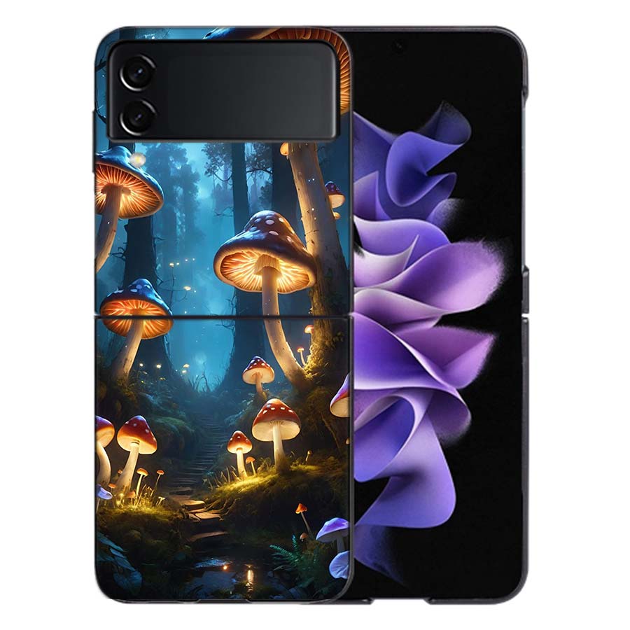 

Dream Forest Landscape Mushroom House Coque For Samsung Z Flip7 6 Galaxy Case Shockproof Z Flip5 Z Flip3 4 5G Hard Cover Phone Galaxy Z Flip 5 5G