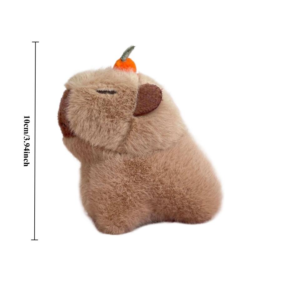 Kapybara plyšový prívesok na kľúče Capibara plyšová hračka prívesok Kawaii taška kľúčenka roztomilé plyšové zvieratká bábiky dekorácia auta vianočný darček