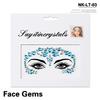 Europe Masquerade Face Stickers Safe Acrylic Drill Adults Children Facial Decoration Adhesive Stickers Party Dance Supplies