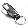 Men's Leather Car Keyring Pendant - Stylish Waist-Hanging Keychain Gift
