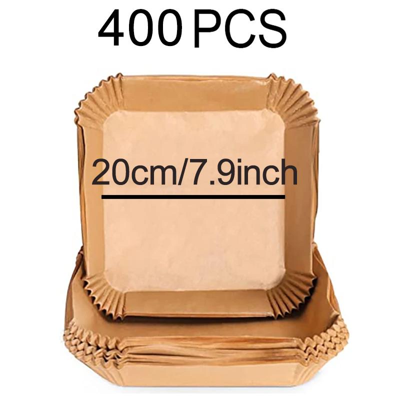 50-300Pcs 23CM Air Fryer Disposable Baking Paper Oven Paper Square 5’5 L Air Frying Paper Air Fryer Paper 23x23 Air Fryer Paper