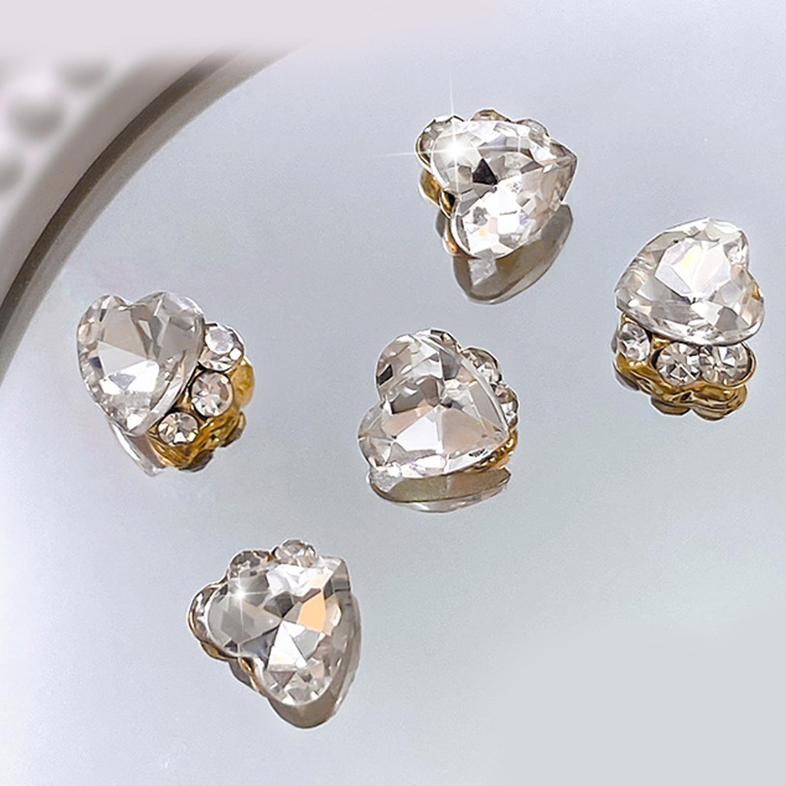 

10 шт. модные стеклянные украшения для ногтей, подвески, хрустальные 3D алмазные стразы, сделай сам, стразы для ногтей, маникюр, украшение для ногтей