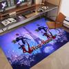 Tappeto in Cristallo Vellutato con Testo Nome Personalizzato, Tappeto Decorativo Morbido Peluche Miraculous Ladybug Antiscivolo per Pavimento