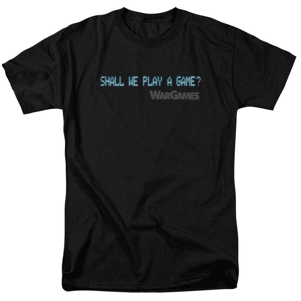 Wargames Movie Shall We Play A Game Licensed Adult T-Shirt XXXXL