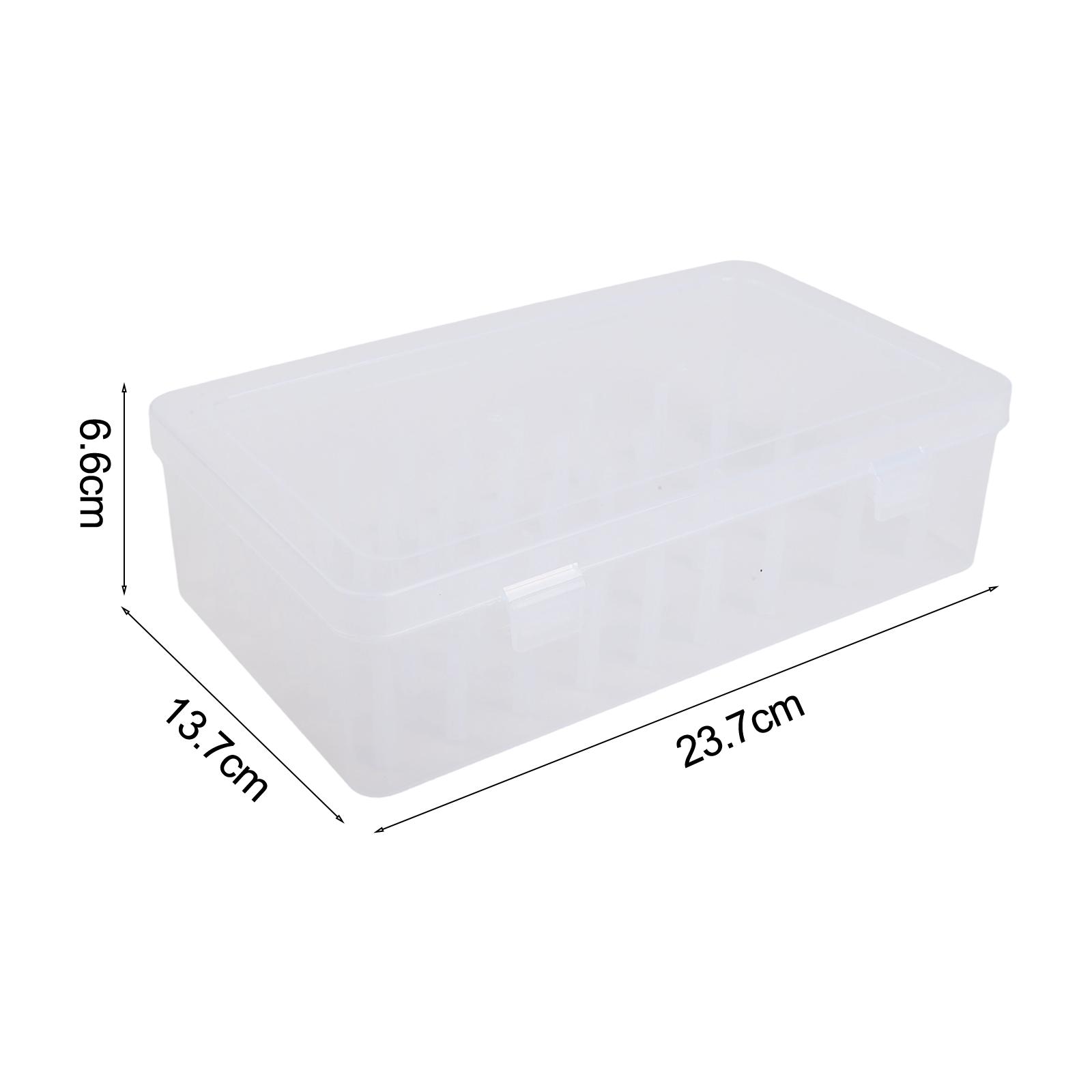 

23.7x13.7x6.6cm Plastic Bobbin Box Sewing Bobbins Threads Storage Sorting Case Organizer 100% Brand New And High Quality China Mainland