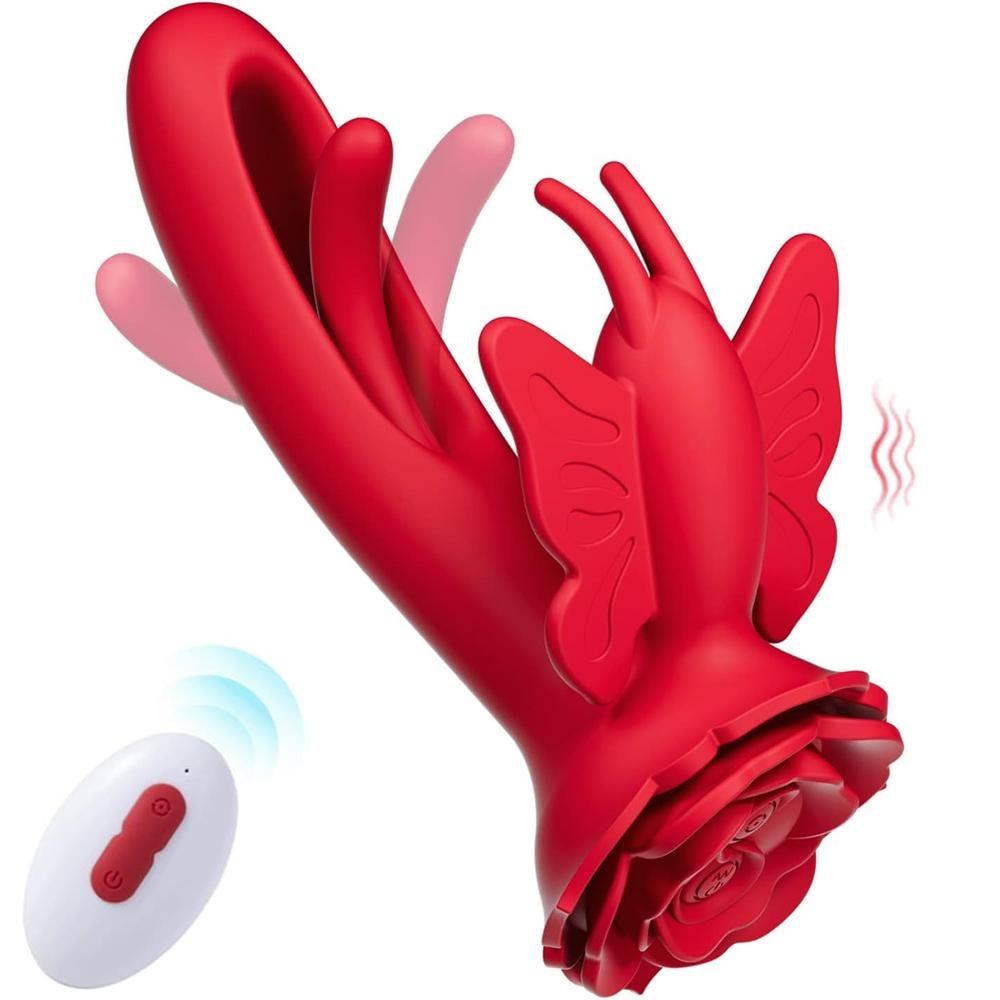 G Spot Vibrator for Women Butterfly Clitoral Vibrator Adult Rabbit Sex Toys with 9 Slap Modes 4 Slap Mode Clitoral
