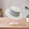 Straw Weaving Wide Brim Straw Hat Pearl Chain Weave Bucket Hat Women's Fisherman Hat  Travel