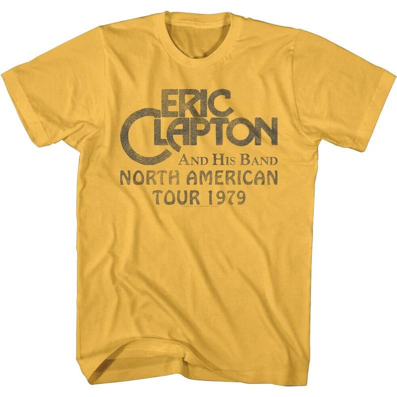 Eric Clapton Men s T-shirt n His Band Tour 79 Mens TShirt North American Tour Me Unisex T-Shirt S