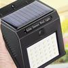 Applique murale - Solarna - 30 LED - Panneau solaire - Détecteur de mouvement 120°/3 m