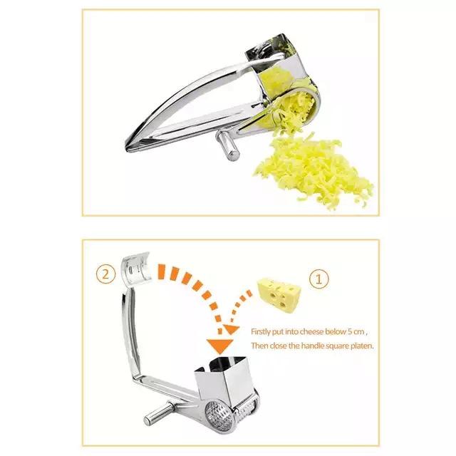 Multi-Purpose Hand-Crank Vegetable & Cheese Shredder