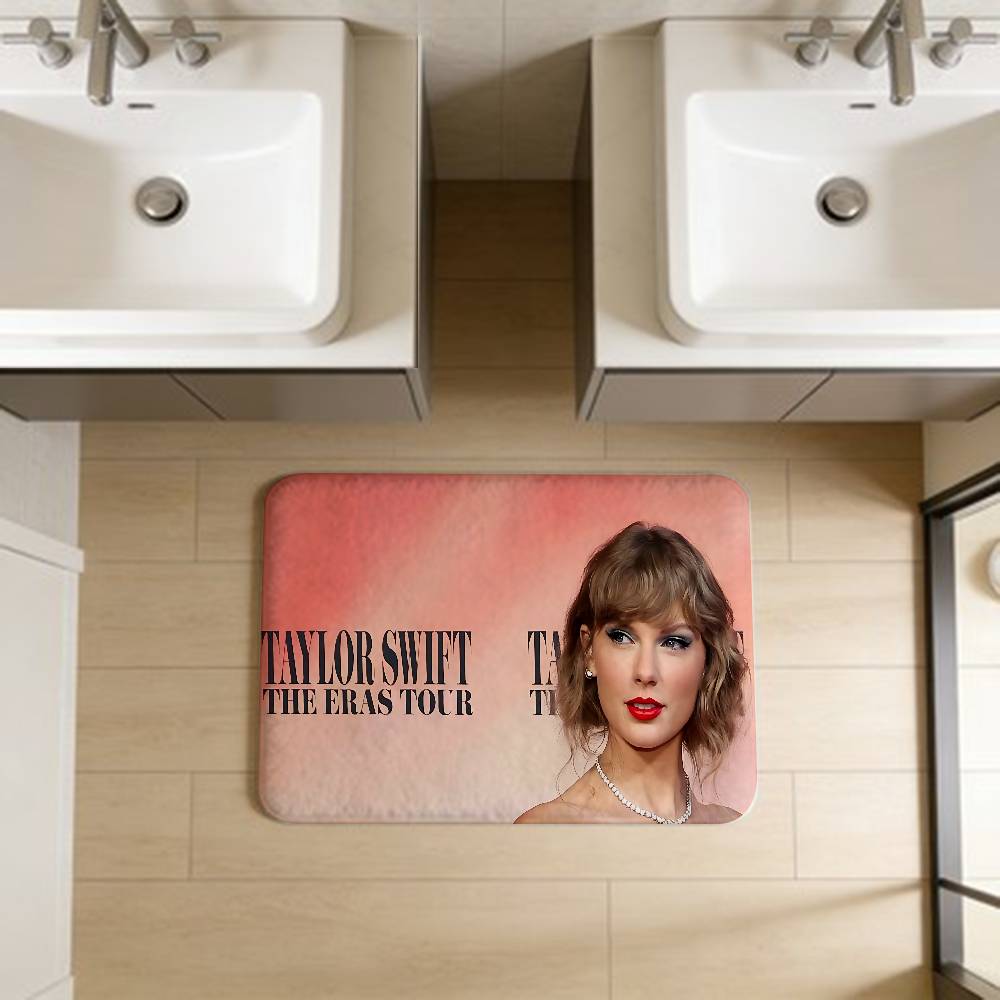 T-Taylor-SwiftS Singer Floor Mat Retro Multiple Choice Living Room Kitchen Rug Non-Slip Modern Home Decor