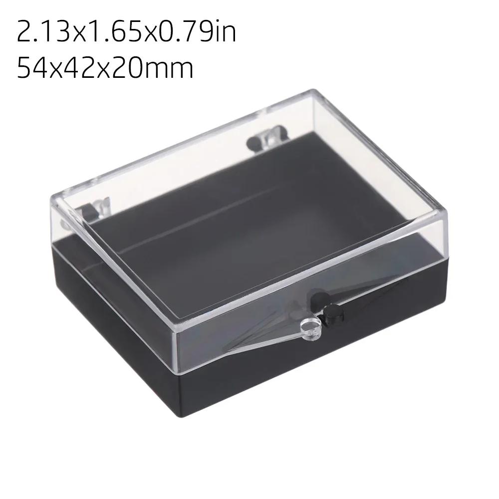 Square Round Plastic Transparent Storage Box Small Items Sundries Organizer Case Jewelry Beads Container Box Tools Accessories
