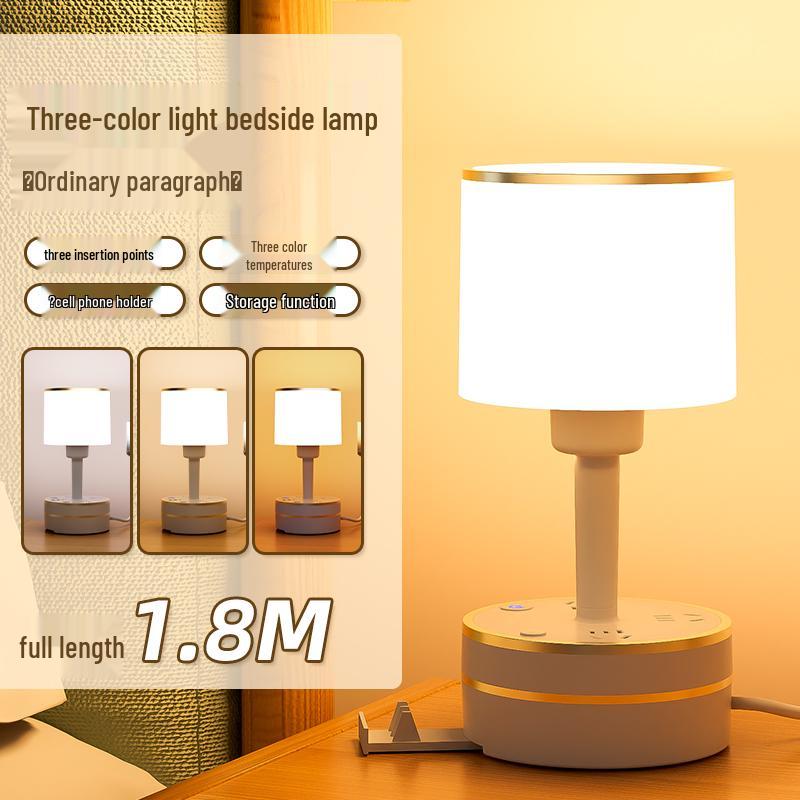 Compact Luxury Night Lamp for Bedroom - Modern Bedside Sleep and Breastfeeding Light
