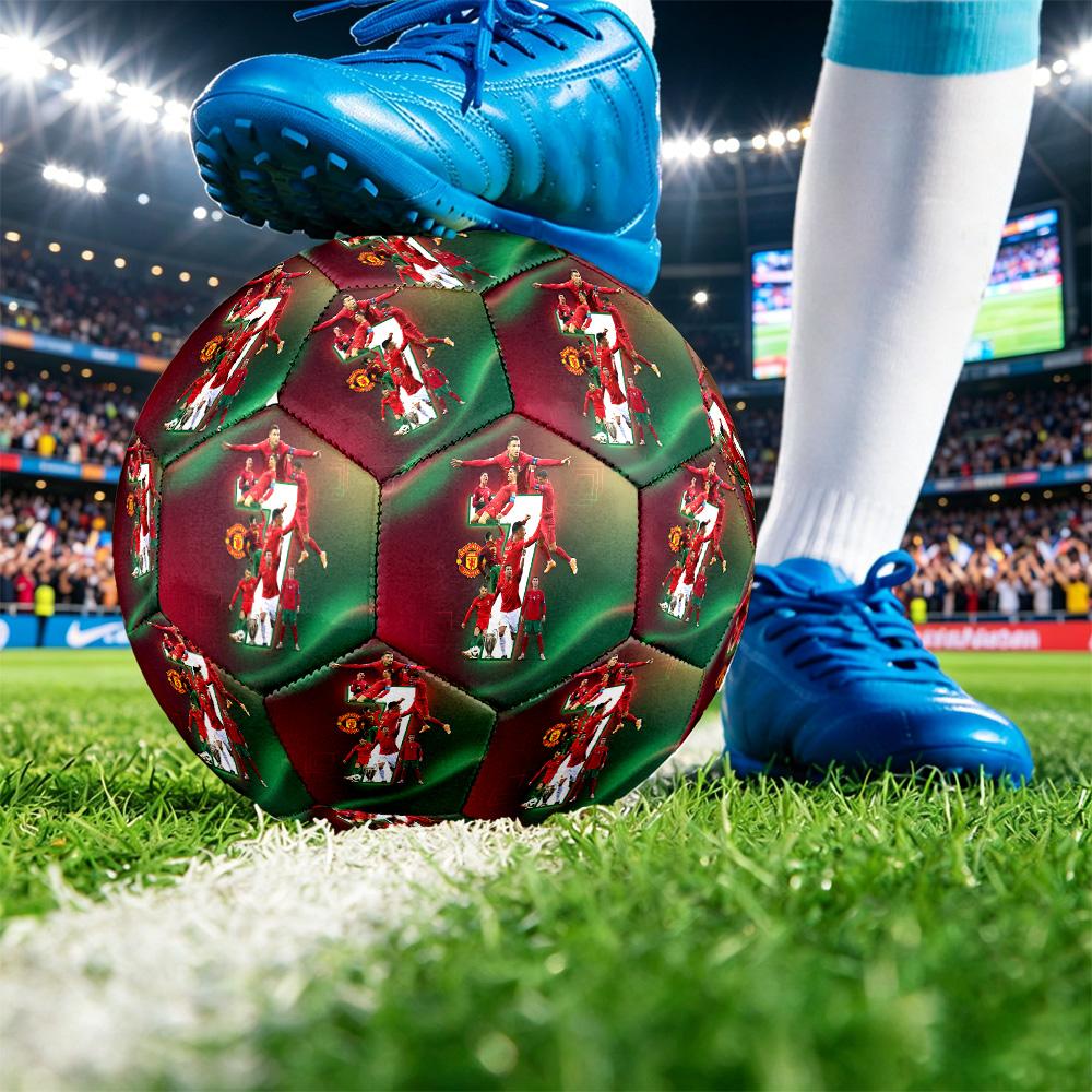 Portugalia Fotbal Imprimat Mărimea 5 Mingi de Fotbal Rezistente la Uzură Standard Fotbal de Antrenament pentru Adulți Cadou pentru Fani pentru Meciuri Sportive Indoor Outdoor