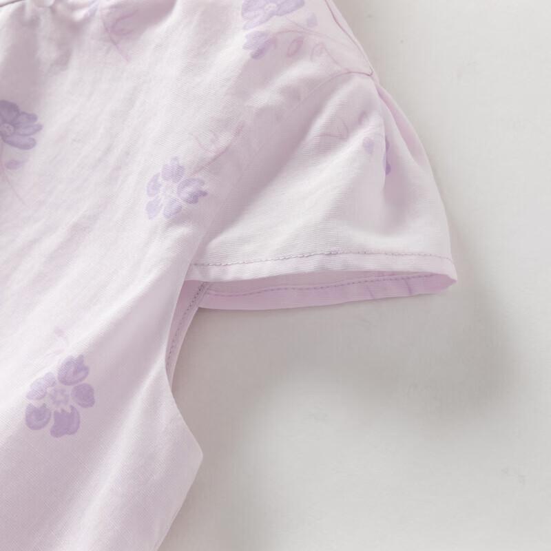 DAVE&BELLA Girls' New Chinese Style Floral Cheongsam Dress