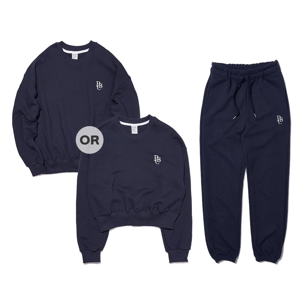PAPERBOY [Set] Women'S Pbc Sweat Set-Navy