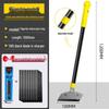 Upgraded Heavy Duty Aluminum Alloy Putty Knife with Thick Black Blade for De-gluing Floor Tiles and Kitchen Use