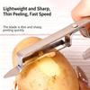 Stainless Steel Heavy-duty Peeler Fast Thin Waste-free Sharp Blade Kitchen Tool for Vegetables Potatoes Fruits Daily Use