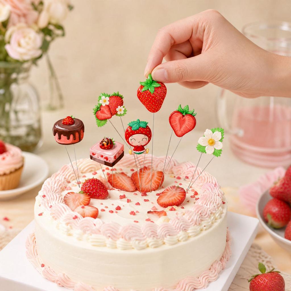 Strawberry Themed for and Decorations, 12 Count Party Supplies