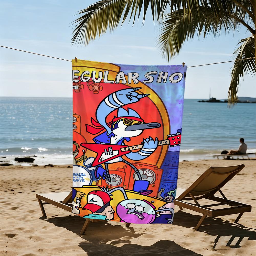 CUTE R-Regular-r Cartoon Towel Large Quick-Drying Microfiber soft Beach Towel for Travel Fitness Sauna Bathing Camping