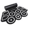 9 Pads Electronic Drum Set Silicone and ABS USB MIDI Interface Roll Up Drum Pad with 2 Drumsticks 2 
