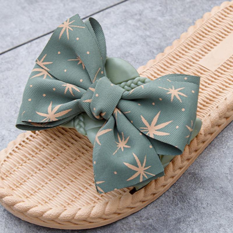 Bow Slippers Women's Summer Outer Wear Korean Version of Indoor