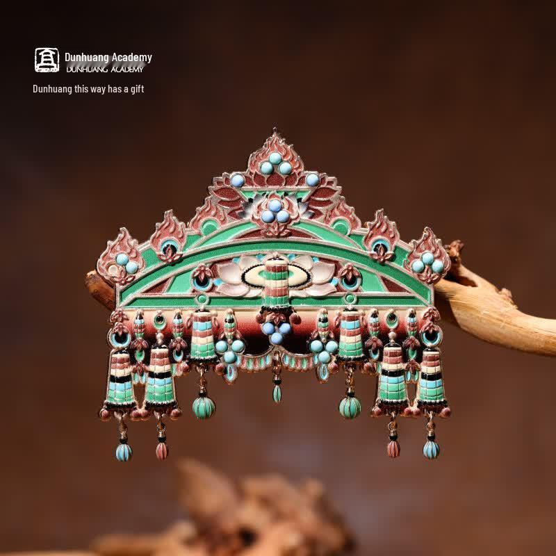 Dunhuang Palace Gift Lotus Canopy Fridge Magnet