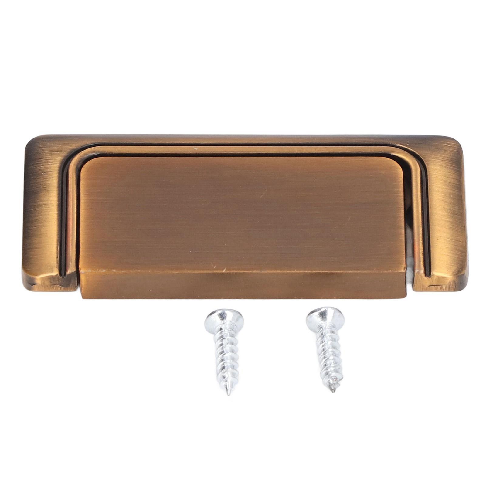 Konnwei Recessed Door Handle Simple Matte Retro Free Punch Drawer Wardrobe Cabinet Door Concealed Handle
