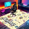 Custom Name Personalized Crayon Shin Print Carpet, Versatile Home Decor Rug, for Playroom, Apartment, Balcony, Entryway, Hallway Gift