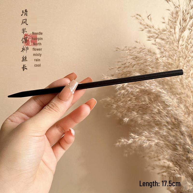 2026 Retro Tassel Wood Hairpin for Hanfu & Qipao