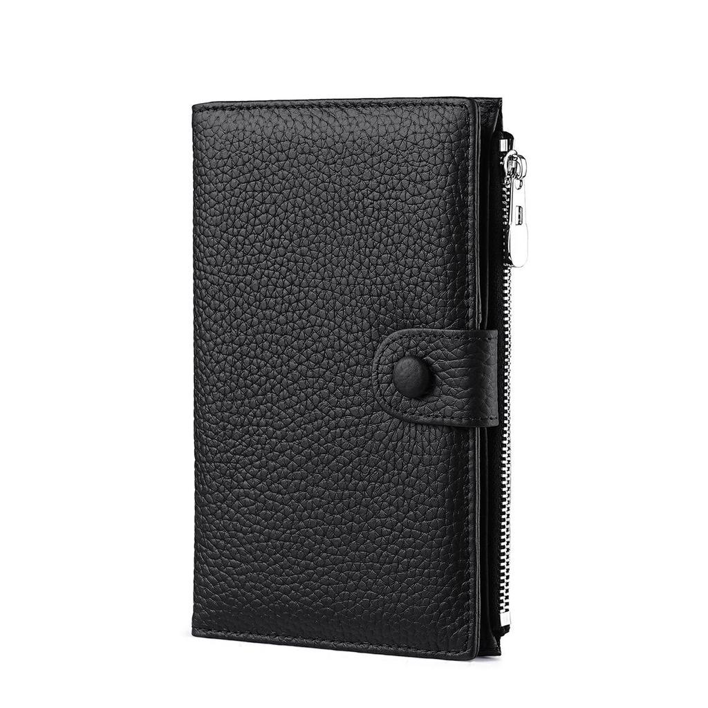 Echtes Leder Diebstahlsicherer Pass- und Ticketorganizer für Männer und Frauen