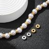 20pcs Stainless Steel Spacer Beads 2mm Hole Loose Beads Charm for Jewelry Making DIY Bracelet Necklace Supplies Finding No Fade