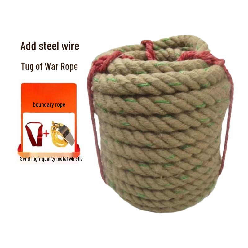 

Steel-Reinforced Hemp Tug-of-War Rope