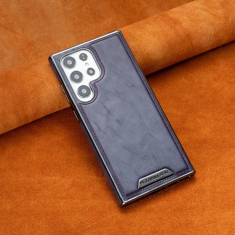 Magnetic Snap-on Leather Case Galaxy S26 Ultra Full Coverage Shockproof Business Style