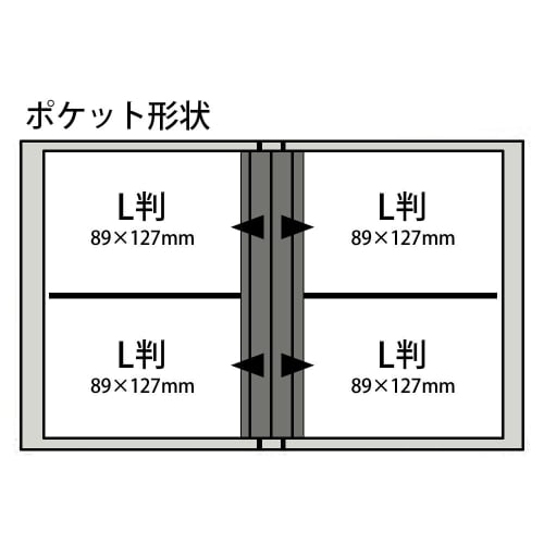 Nakabayashi File Pocket Album 160 Sheets L Size Energy Red TCPK-L-160-ER