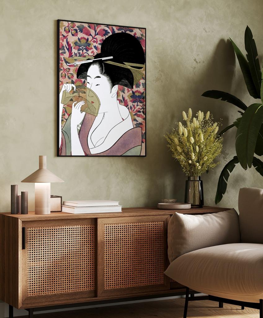 Plakat obraz gejsza kobieta sztuka geisha