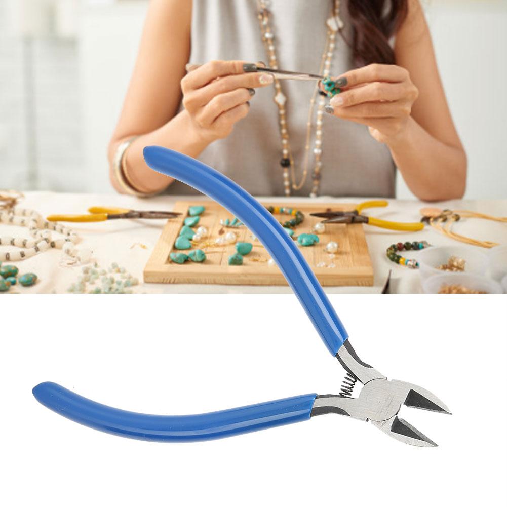Mini Diagonal Pliers Hand Tool Pliers Cutter Jewelry Making Processing Accessory (Small)