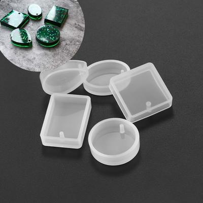 5 Stück Anhänger-Harz-Epoxidformen gemischter Größe, Guss-Silikon-UV-Harzformen für die DIY-Schmuckherstellung, Zubehör