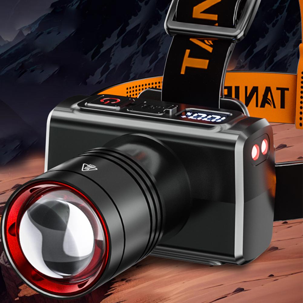 LED Headlamp High Power Rechargeable Head lamp Sensor Headlight Flashlights Lighting For Camping Fishing