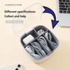 Tragbare Datenkabel-Aufbewahrungsbox USB-Ladegerät-Aufbewahrungsbox Kopfhörerkabel-Aufbewahrungsbox Staubdichter Kabel-Kunststoff-Organizer mit Deckeln