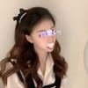 Korean pearl bow hairpin female side bangs clip forehead hairpin clip Internet celebrity small grab clip edge clip