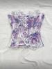 European Royal Court Style Lace Bustier - Body Shaping Mesh Top