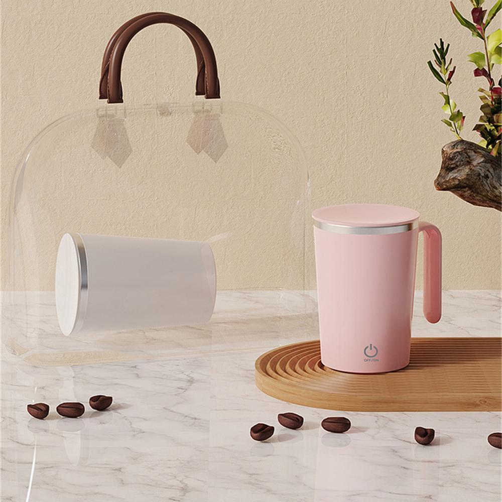 1Pcs Household Portable Automatic Mixing Cup Stainless Steel Lazy Automatic Magnetic Cup Coffee Cup Mixing Mug Rechargeable