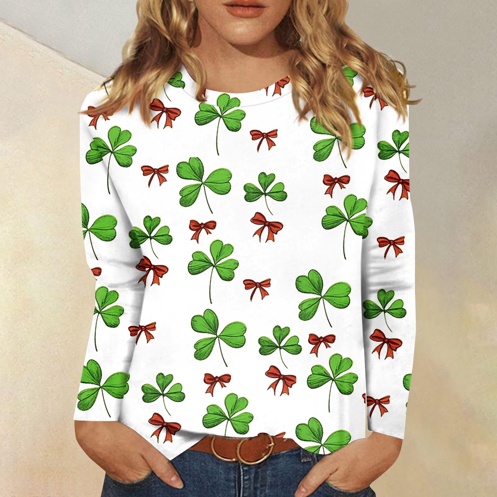 

Жіночі сорочки з довгим рукавом. Милі футболки з принтом. Блузки. Повсякденні футболки великих розмірів. Базові топи. Пуловер, Різдво. XL білий