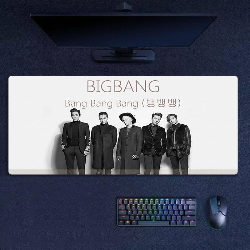 BIGBANG Large Gaming Table Cushion Non-slip Laptop Tablet Big Mousepad XXL Mat Mini PC Playmat With Lock Edge