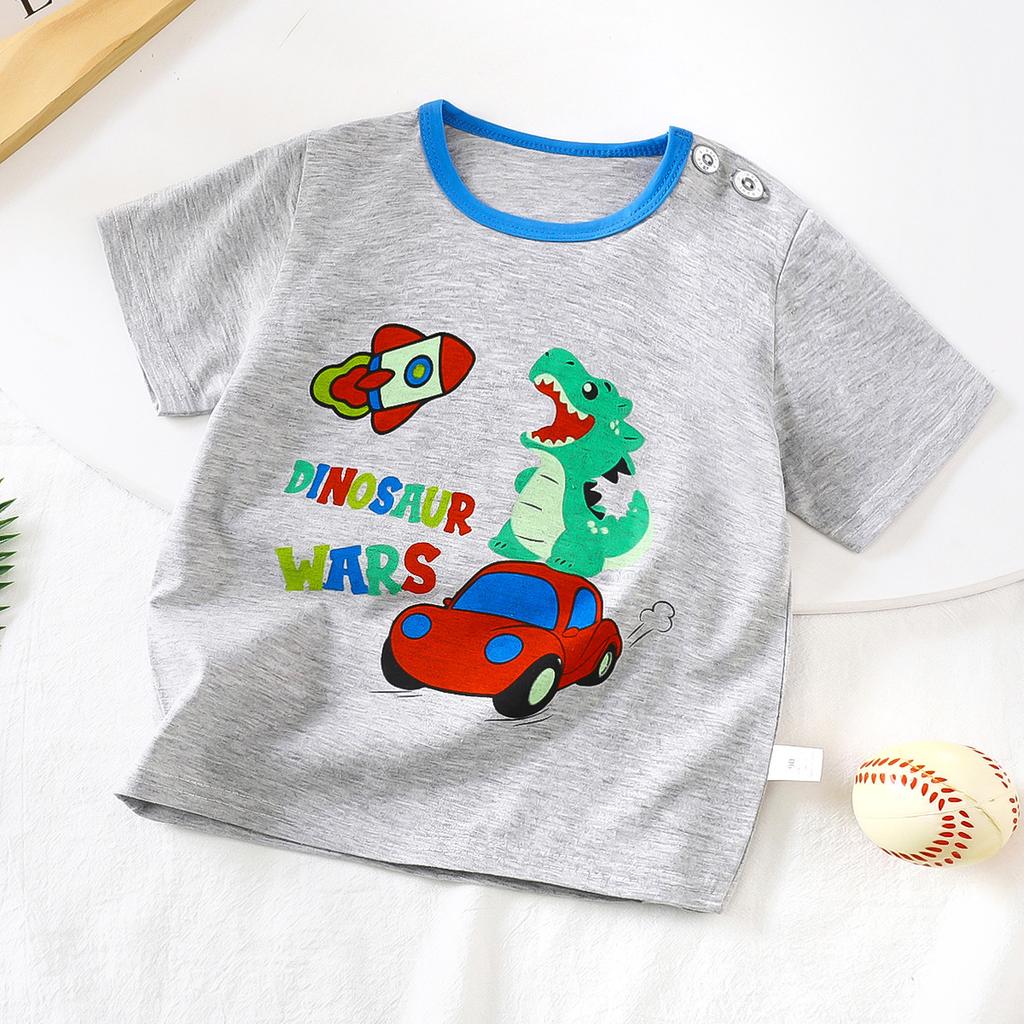 Nuova T-shirt Casual per Bambini Stampa Cartone Animato Carina T-shirt Manica Corta Top Confortevoli Con Pantaloncini Abbigliamento Estivo per Bambini Piccoli