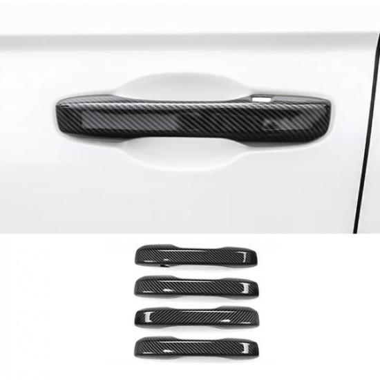 Exterior Side Door Handle Strip Trim For Honda CR-V -2024 ABS Carbon Fiber