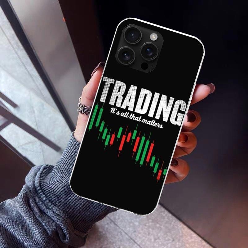 

Trade Investment Forex Stock Market Phone Case For iPhone 17 Air 16 15 Pro Max 14 Plus 13 Mini 12 11 Cover 7 8 SE Silicone Shell iPhone 12 (12 Pro)